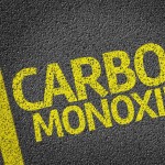 Carbon Monoxide written on the road
