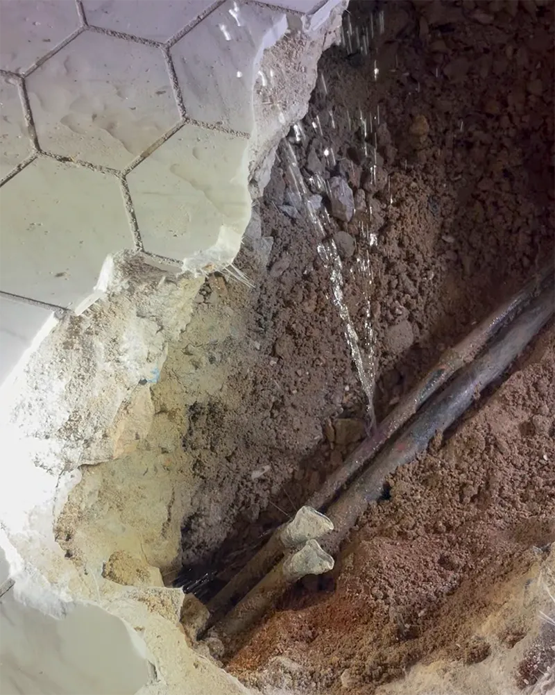 Hidden-Water-Leak Hidden water leak