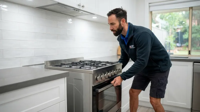 Installing-gas-oven Gas Appliance Connection